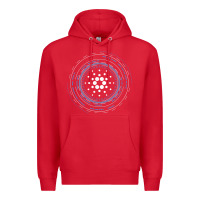 Red cardano ada crypto cryptocurrency t shirt Premium Hoodie - linhVisuals