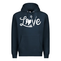 Navy dentistry dentist dental assistant dental hygienist gift pullover hood Premium Hoodie - linhVisuals