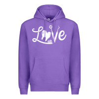 Purple dentistry dentist dental assistant dental hygienist gift pullover hood Premium Hoodie - linhVisuals