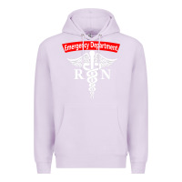 Lilac emergency department nursing er registered nurse rn caduceus raglan ba Premium Hoodie - linhVisuals