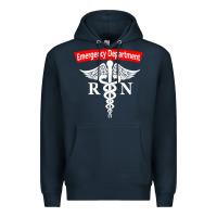 Navy emergency department nursing er registered nurse rn caduceus raglan ba Premium Hoodie - linhVisuals