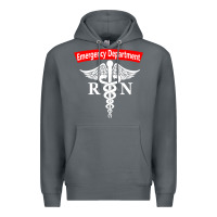 Rock emergency department nursing er registered nurse rn caduceus raglan ba Premium Hoodie - linhVisuals