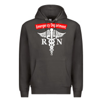 Smoke emergency department nursing er registered nurse rn caduceus raglan ba Premium Hoodie - linhVisuals