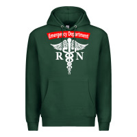 Sports Green emergency department nursing er registered nurse rn caduceus raglan ba Premium Hoodie - linhVisuals