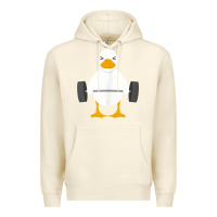 Sandshell duck deadlift design   weight lifting gym workout tank top Premium Hoodie - linhVisuals