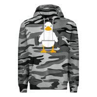Slate Camo duck deadlift design   weight lifting gym workout tank top Premium Hoodie - linhVisuals