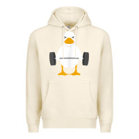 Tofu duck deadlift design   weight lifting gym workout tank top Premium Hoodie - linhVisuals