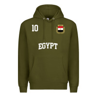 Egypt Team Sports Number 10 Soccer Egyptian Flag T Shirt Premium Hoodie | Teevron