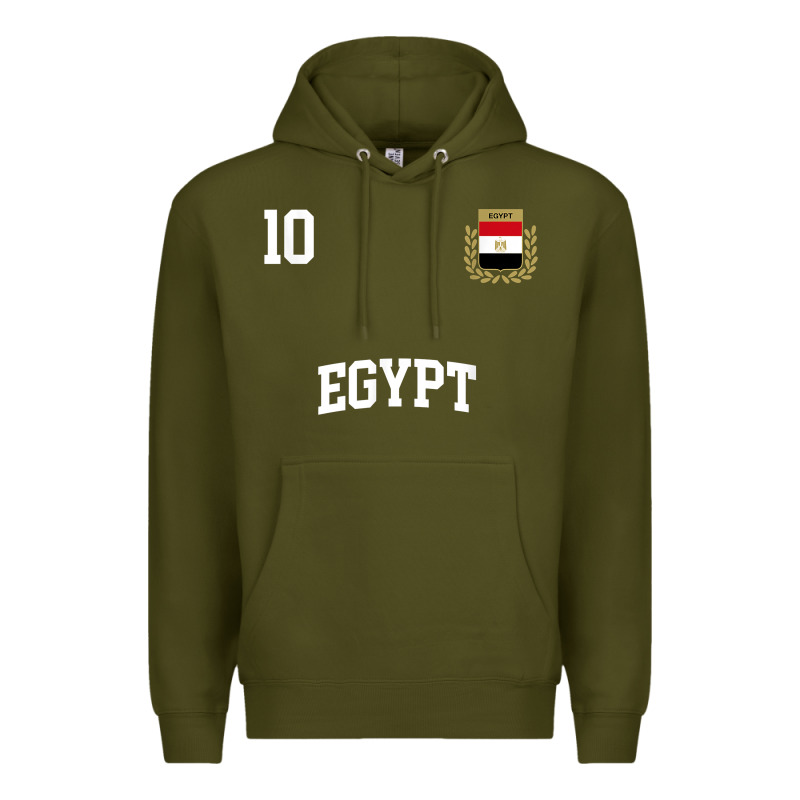 Egypt Team Sports Number 10 Soccer Egyptian Flag T Shirt Premium Hoodie by linhVisuals | Teevron
