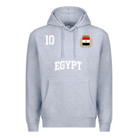 Heather Grey egypt team sports number 10 soccer egyptian flag t shirt Premium Hoodie - linhVisuals