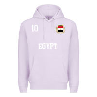 Lilac egypt team sports number 10 soccer egyptian flag t shirt Premium Hoodie - linhVisuals