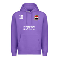 Purple egypt team sports number 10 soccer egyptian flag t shirt Premium Hoodie - linhVisuals