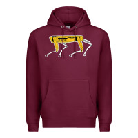 Burgundy dynamics robot dog spot for boston militaries t shirt Premium Hoodie - linhVisuals