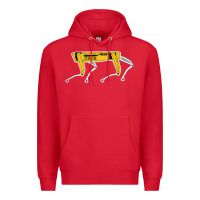 Red dynamics robot dog spot for boston militaries t shirt Premium Hoodie - linhVisuals