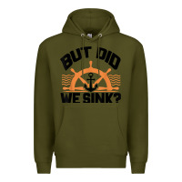 Army Green funny boat captain gift for boater men women cool boating t shirt Premium Hoodie - linhVisuals