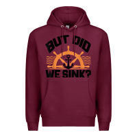 Burgundy funny boat captain gift for boater men women cool boating t shirt Premium Hoodie - linhVisuals