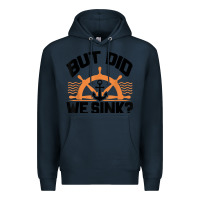 Navy funny boat captain gift for boater men women cool boating t shirt Premium Hoodie - linhVisuals