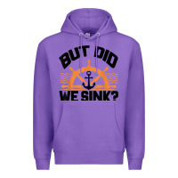 Purple funny boat captain gift for boater men women cool boating t shirt Premium Hoodie - linhVisuals