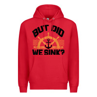 Red funny boat captain gift for boater men women cool boating t shirt Premium Hoodie - linhVisuals