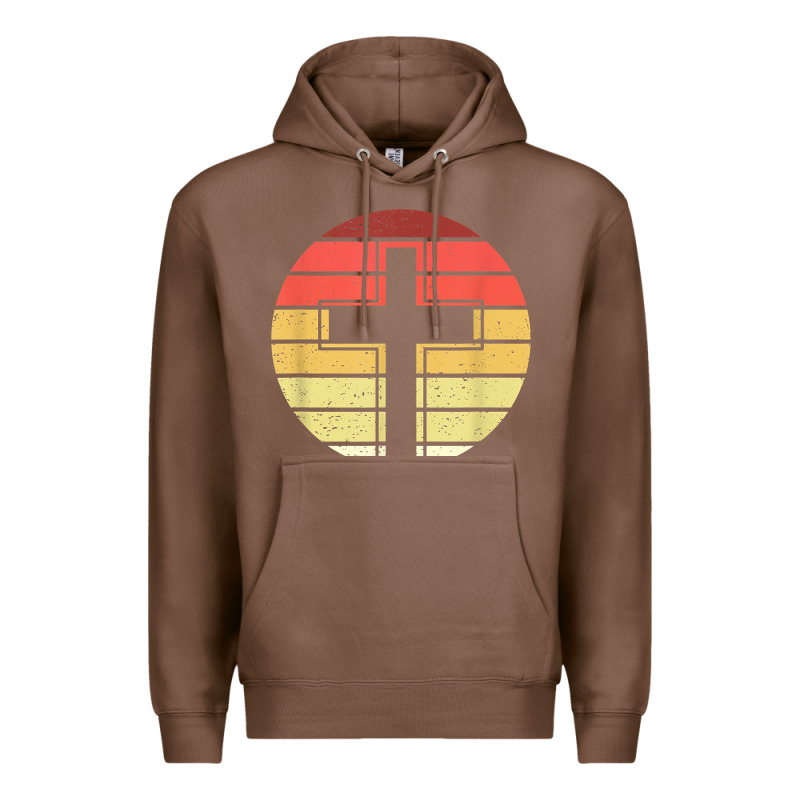 Jesus Cross Retro Style Vintage T Shirt Premium Hoodie by linhVisuals | Teevron