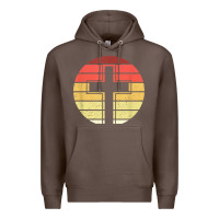Coffee jesus cross retro style vintage t shirt Premium Hoodie - linhVisuals