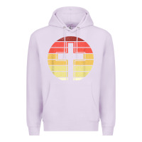 Lilac jesus cross retro style vintage t shirt Premium Hoodie - linhVisuals