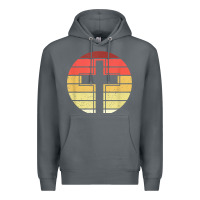 Rock jesus cross retro style vintage t shirt Premium Hoodie - linhVisuals