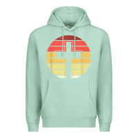 Seafoam jesus cross retro style vintage t shirt Premium Hoodie - linhVisuals