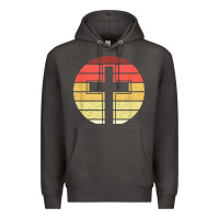 Smoke jesus cross retro style vintage t shirt Premium Hoodie - linhVisuals