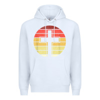 White jesus cross retro style vintage t shirt Premium Hoodie - linhVisuals