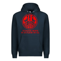 Navy iww injury one is injury to all front and back red zip hoodie Premium Hoodie - linhVisuals