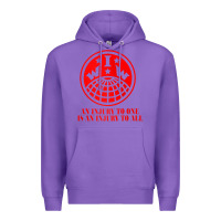 Purple iww injury one is injury to all front and back red zip hoodie Premium Hoodie - linhVisuals