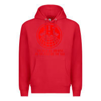 Red iww injury one is injury to all front and back red zip hoodie Premium Hoodie - linhVisuals