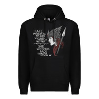 Black fate whispers to her you cannot withstand the storm t shirt Premium Hoodie - linhVisuals