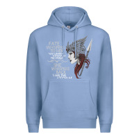Colony Blue fate whispers to her you cannot withstand the storm t shirt Premium Hoodie - linhVisuals