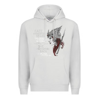 Dove Grey fate whispers to her you cannot withstand the storm t shirt Premium Hoodie - linhVisuals