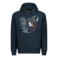 Navy fate whispers to her you cannot withstand the storm t shirt Premium Hoodie - linhVisuals