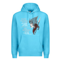 Ocean Blue fate whispers to her you cannot withstand the storm t shirt Premium Hoodie - linhVisuals