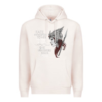 Pale Pink fate whispers to her you cannot withstand the storm t shirt Premium Hoodie - linhVisuals