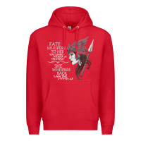 Red fate whispers to her you cannot withstand the storm t shirt Premium Hoodie - linhVisuals