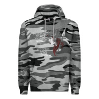 Slate Camo fate whispers to her you cannot withstand the storm t shirt Premium Hoodie - linhVisuals