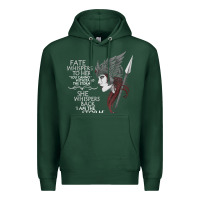 Sports Green fate whispers to her you cannot withstand the storm t shirt Premium Hoodie - linhVisuals
