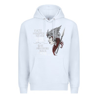 White fate whispers to her you cannot withstand the storm t shirt Premium Hoodie - linhVisuals