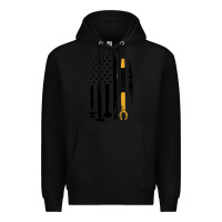 Black farrier, horse lovers no hoof no horse barefoot father's day pullover Premium Hoodie - linhVisuals