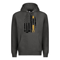 Charcoal Heather farrier, horse lovers no hoof no horse barefoot father's day pullover Premium Hoodie - linhVisuals