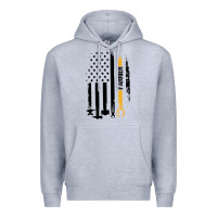 Heather Grey farrier, horse lovers no hoof no horse barefoot father's day pullover Premium Hoodie - linhVisuals