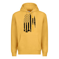 Mustard farrier, horse lovers no hoof no horse barefoot father's day pullover Premium Hoodie - linhVisuals