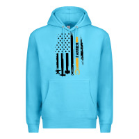 Ocean Blue farrier, horse lovers no hoof no horse barefoot father's day pullover Premium Hoodie - linhVisuals