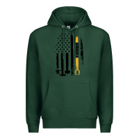 Sports Green farrier, horse lovers no hoof no horse barefoot father's day pullover Premium Hoodie - linhVisuals