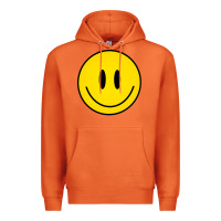 Carrot retro happy vibe smiley face happy face graphic sweatshirt Premium Hoodie - linhVisuals
